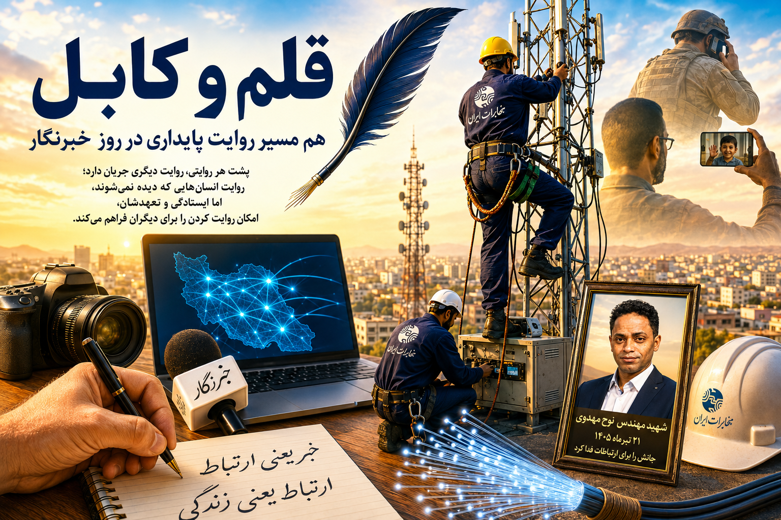 قلم و کابل؛ هم‌راه در روایت پایداری ارتباطات