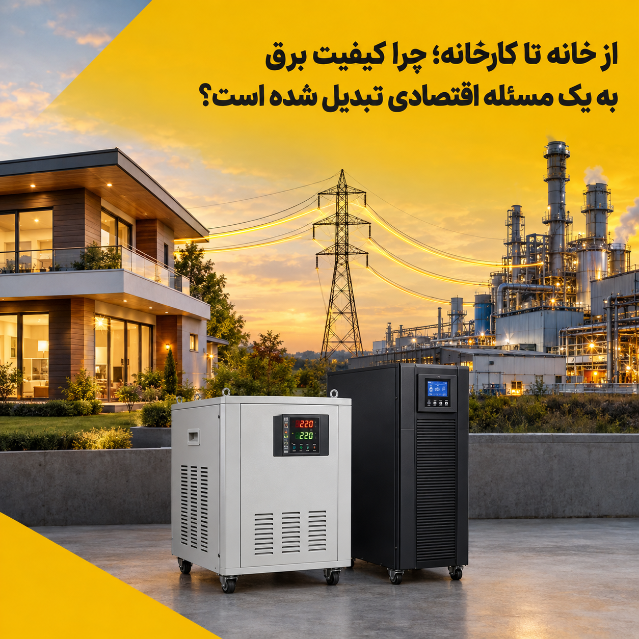 از خانه تا کارخانه؛ چرا کیفیت برق به یک مسئله اقتصادی تبدیل شده است؟